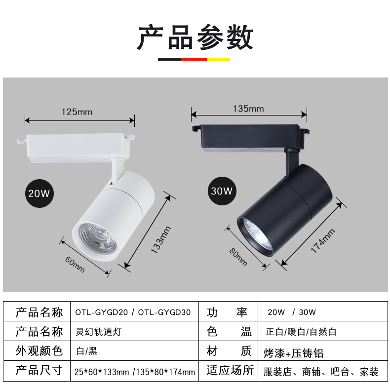 轨道射灯